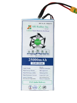 25000mAh SRI Lithium Drone Battery (22.8V-25Ah)